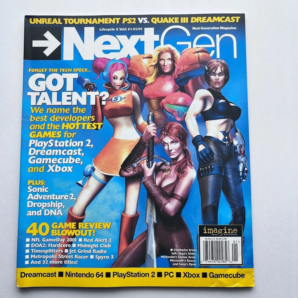 Vintage Next Generation NextGen Magazine January 2001 Volume 3 Street Fighter